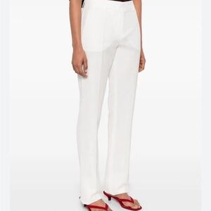 Raoul White Straight Leg Women's Pants